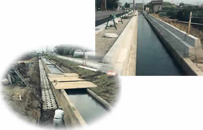 新潟亀田線歩道改良工事