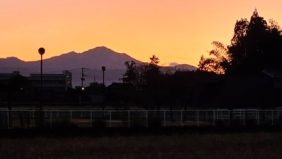 晩秋の夕焼(11月下旬) 晩秋の夕焼(11月下旬)